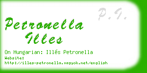 petronella illes business card