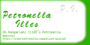 petronella illes business card